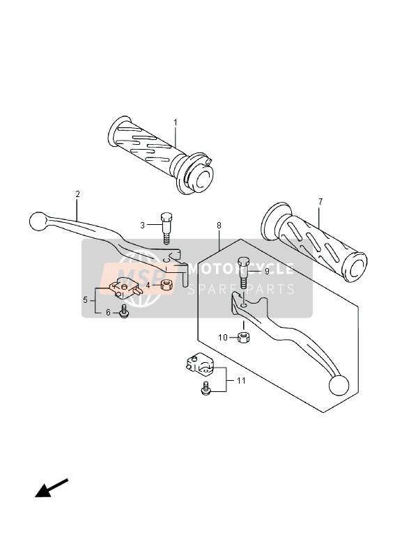 Suzuki AN400(Z)(ZA) BURGMAN 2016 Handle Lever (AN400) for a 2016 Suzuki AN400(Z)(ZA) BURGMAN